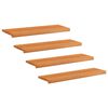 vidaXL Trapmatten 4 st Licht Bruin 90 x 30 x 2 cm Massief beukenhout