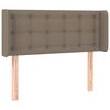 vidaXL Hoofdbord LED 103x16x78/88 cm stof taupe