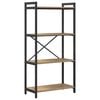 vidaXL Boekenkast 60 x 30 x 120 cm Bewerkt hout Artisan Eiken