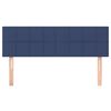 vidaXL Hoofdborden 2 st 72x5x78/88 cm stof blauw