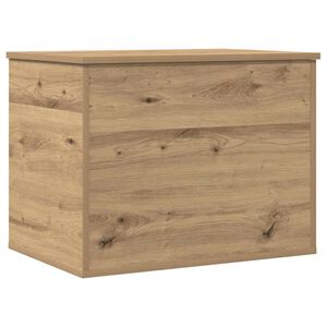 vidaXL Opslagdoos artisanaal eikenkleurig 60 x 42 x 46 cm Bewerkt hout