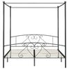 vidaXL Hemelbedframe metaal grijs 180x200 cm