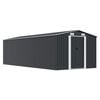 vidaXL Tuinschuur 257x580x181 cm metaal antracietkleurig