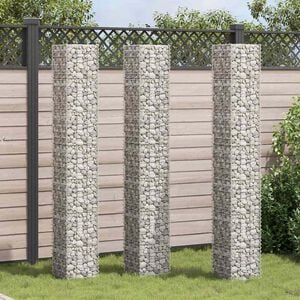 vidaXL Schanskorf plantenbakken 3 st verhoogd 30x30x200 cm ijzer