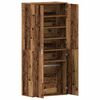 vidaXL Schoenenkast met plank Oudhout 80 x 39 x 178 cm Bewerkt hout