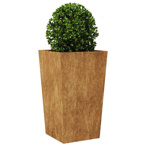 vidaXL Plantenbakken 2 st 45x45x75 cm weervast staal