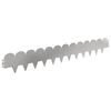 vidaXL Gazonrand 30 st 103 x 15 cm Staal Zilverkleurig