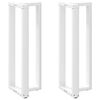 vidaXL Bartafelpoten 2 st T-vormig 40x35x(110-111) cm staal wit