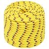 vidaXL Multifunctioneel gebruikstouw 12 mm 50 m Geel PP
