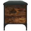 vidaXL Opbergbankje 82x42x45 cm bewerkt hout gerookt eikenkleurig