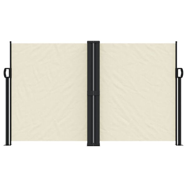 vidaXL Tuinscherm uittrekbaar 140x600 cm crème