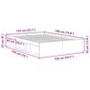 vidaXL Bedframe grijs sonoma eikenkleurig 135x190 cm Double