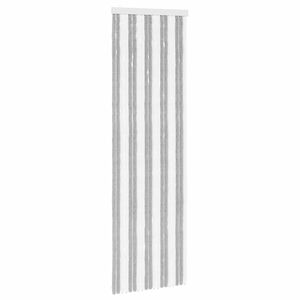 vidaXL Insecten Gordijn Chenille Grijs en Wit 56 x 185 cm 100% PP