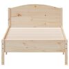 vidaXL Bedframe zonder matras massief grenenhout 75x190 cm