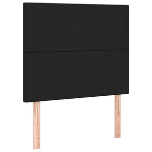 vidaXL Hoofdbord zwart 80x5x118/128 cm kunstleer