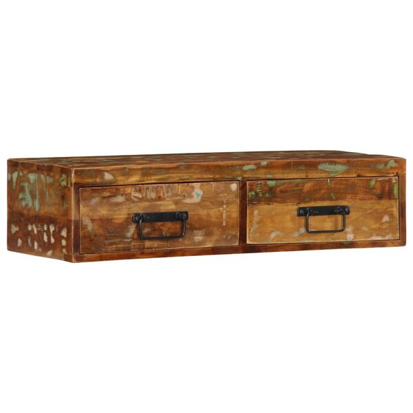 vidaXL Tv-meubel wandmontage 80x30x19 cm massief gerecycled hout