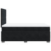 vidaXL Boxspring met matras fluweel zwart 120x190 cm