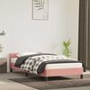 vidaXL Bedframe met hoofdeinde zonder matras 80x200 cm fluweel roze