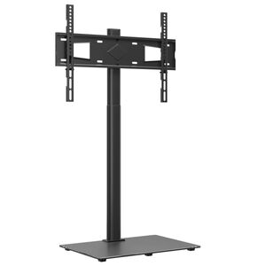 vidaXL Tv-standaard hoekmodel 1-laags voor 32-65 inch zwart