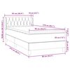 vidaXL Boxspring met matras fluweel donkergroen 90x210 cm