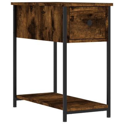 vidaXL Nachtkastjes 2 st 30x60x60 cm bewerkt hout gerookt eikenkleurig