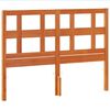 vidaXL Hoofdbord 135 cm massief grenenhout wasbruin