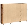 vidaXL Dressoir Oud hout 142,5 x 37 x 100 cm Bewerkt hout