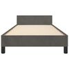 vidaXL Bedframe zonder matras 90x200 cm fluweel donkergrijs