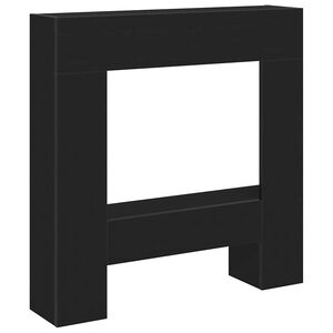 vidaXL Haardombouw 81x18x82 cm spaanplaat zwart eikenkleurig