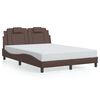 vidaXL Bedframe "Viana" met LED zonder matras bruin 140x200 cm