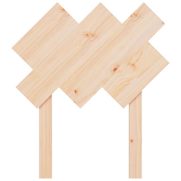 vidaXL Hoofdbord 72,5x3x81 cm massief grenenhout