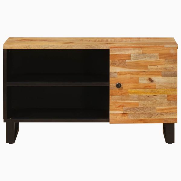 vidaXL TV-kast met plank Bruin 80 x 33 x 46 cm Massief Mango Hout
