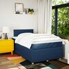 vidaXL Boxspring met matras stof blauw 120x190 cm