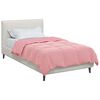 vidaXL Zomerdekbed Gekwilt Roze 135 x 220 cm Microfiber