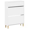 vidaXL Schoenenkast ARNHEM 78 x 24 x 103 cm Bewerkt hout Wit