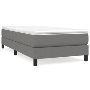vidaXL Boxspring bed 80x200 cm stof donkergrijs