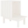 vidaXL Kattenhuis 60x36x60 cm massief grenenhout wit