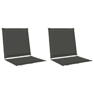 vidaXL Zit- en Rugkussens 2 pcs Antracietkleurig 47 x 45 x 2 cm