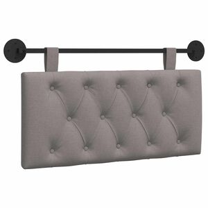 vidaXL Hangend hoofdbord Taupe Stof
