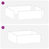 vidaXL Tuinrand 6 pcs Roestig 40 x 40 x 13 cm Cortenstaal