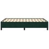 vidaXL Bedframe zonder matras 120x190 cm fluweel donkergroen