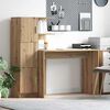 vidaXL Bureau 2 pcs Artisan Eiken