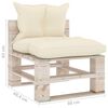 vidaXL 6-delige Loungeset met kussens pallet grenenhout