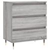 vidaXL Dressoir 60x35x70 cm bewerkt hout grijs sonoma eikenkleurig