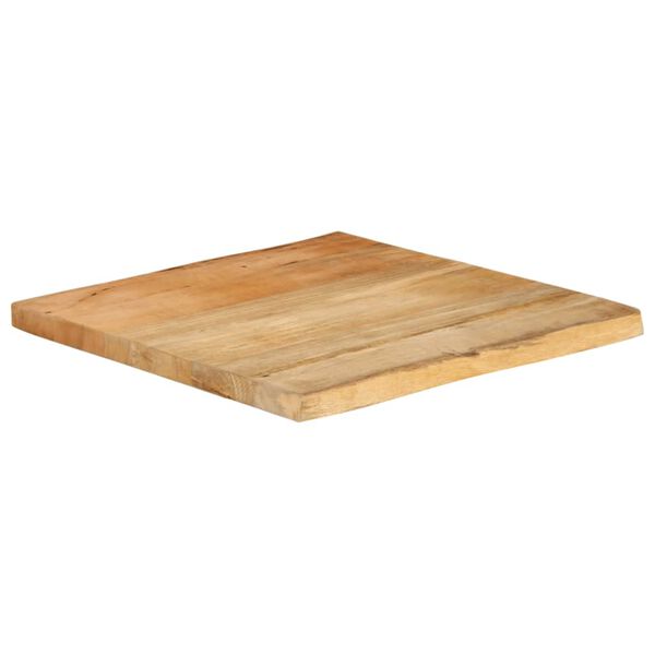 vidaXL Tafelblad met natuurlijke rand 80x80x3,8 cm massief mangohout