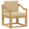 vidaXL 2 Stuk Buiten bankenset Polyester Wit en Beige