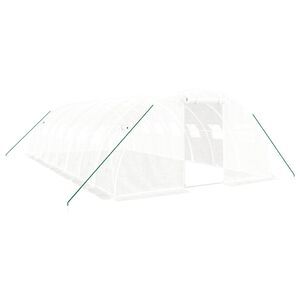 vidaXL Tuinkas met stalen frame 32 m&sup2; 8x4x2 m wit