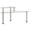 vidaXL Keukenschap 49,5x35x19 cm gehard glas transparent