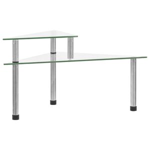 vidaXL Keukenschap 49,5x35x19 cm gehard glas transparent