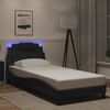 vidaXL Bedframe "Viana" met LED zonder matras zwart 90x190 cm